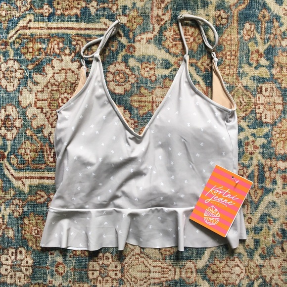 Kortni Jeane Other - Kortni Jeane Scoop Back Top - Beige Flake